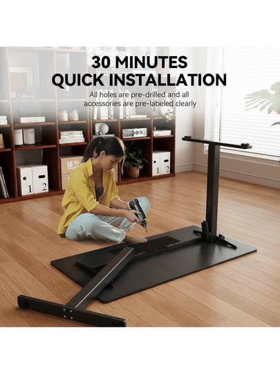 Electric Bureau Height Adjustment, Memory Function, 120/140/160 Cm, Black/White Sitting St ing Work, Home Office view 3