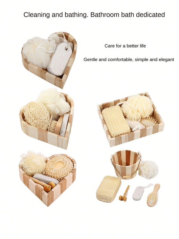 Juego de baño y masaje; Baño de baño, baño de masaje; Adecuado para regalos de vacaciones, minimalista y elegante, baño cómodo; Elimina la suciedad, afina la piel, masajea la piel, permite descansar después de un día ajetreado, relaja el Body y la mente, promueve un mejor sueño