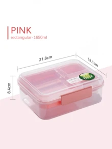 42oz/55oz Caja bento transparente con compartimento para salsa, recipiente de almacenamiento de alimentos de 3 capas de gran capacidad, tapa con asa portátil, material sellado a prueba de fugas, apto para microondas, adecuado para escuela, oficina, trabajo, picnic, campamento, viajes, adultos y niños, caja de almuerzo ideal para volver a la escuela - Multicolor - Ver 17