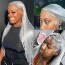 CEXXY 10-34 Zoll HD-Spitzenfrontperücke 13x6 Spitzenfrontperücke Echthaar Silbergrau Glatte Spitzenperücke Vorgedehnte Spitzenperücke Brasilianische Damenperücke Natürlich und seidig Angenehm zu tragen Für Frauen entworfen Geeignet für Partys, Festivals und verschiedene Anlässe 10-34 Zoll HD-Spitzenfrontperücke  13x6 Spitzenfrontperücke  Echthaar  Silbergraue glatte Spitzenperücke  Vorgestreckte Spitzenperücke  Brasilianische Damenperücke  Natürlich und seidig  Angenehm zu tragen  Entworfen für Frauen  Geeignet für Partys, Festivals und verschiedene Anlässe - Silbergrau - Übersicht 8