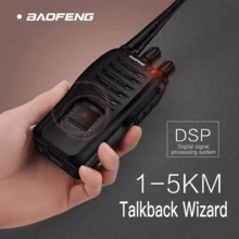 2 Pcs Baofeng Walkie-talkie BF-666S comunicaciones por radio Color Negro - Negro - Ver 8