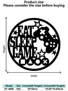 [Gamer Metal Wall Decor] Minimalist Metal Gamer Wall Decor - Video Game Controller Iron Wall Art - Ideal Gift For Gamers Room Decor Bedroom Decor Home Decor