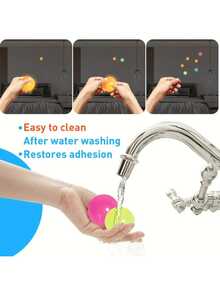 1/2/4/6pcs Glow In The Dark Ceiling Balls , Ball Glowing Ball Sticky Wall Balls Bulk Sticky Glow Balls