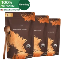 Abronikey 3 Pack | Organic Mushroom Coffee – Energy & Focus Support With Functional Mushrooms – Rich Flavor, Brew-In-Bag Convenience – Plant-Based Wellness Blend - 3 件裝 - 查看 1
