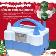 AOYI Portable Electric Balloon Pump With Dual Nozzles And Knotter, Electric Balloon Inflator Time Saving , Suitable For Party Decorations, Gatherings, Suitable For Graduation Gifts, Bachelor Party Gifts, Graduation Gifts, Back To School Gifts, Wedding Guest Return Gifts, Halloween, Christmas Decorations, Birthday Party Decorations And Wedding Supplies, Room Decorations - View 5