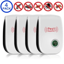 1/2/4pcs Ultrasonic Indoor Pest Repeller, Dual Frequency Ultrasonic & Electromagnetic Waves, 360° Wide Coverage, Physical Pest Removal For Mosquitoes, Bugs, Mice, Fleas, Pest Repellent For Home, Kitchen, Office, Hotel, Warehouse - EU C Type Plug(220-240V) - View 12