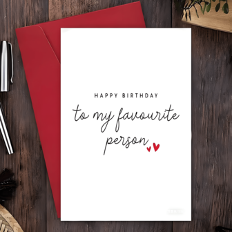 1 Pc Boyfriend Birthday Card, Husband Birthday Card, To My Favorite One, Girlfriend Birthday Card, Wife Birthday Card, Birthday Card, Small Business Supplies, Thank You Card, Birthday Gift, Card, Unusual Item, Gift Card, Christmas