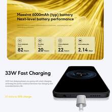Xiaomi POCO C85 全球版智能手机 NFC 大容量 6000mAh（典型值）电池 沉浸式 6.9 英寸显示屏 高达 120Hz 高刷新率 由 33W 快速充电供电 强大的八核处理器 高达 16GB RAM 带内存扩展 清晰的 50MP AI 双摄像头 时尚精致的设计 四曲面后盖 - 紫色 - 查看 3