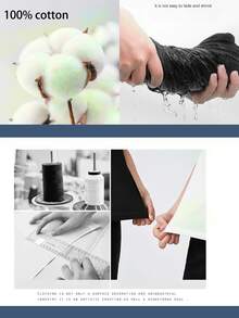 Camiseta de manga corta informal de algodón de verano con diseño gráfico vintage de collage de BTS Jung Kook YES OR NO - Negro - Ver 4