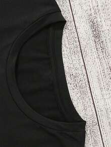 Camiseta de cuello redondo con estampado de Tadeo para festivales religiosos, camiseta gráfica, ropa religiosa, camiseta para mujer, estilo retro, cuello redondo, adecuada para deportes y Fitness estilo festivo - Negro - Ver 3