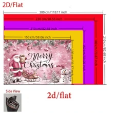1 pieza Pancarta de fondo con tema navideño en color rosa con Papá Noel y muñecos de nieve, adecuada para decoración de fiesta de Navidad, decoración de jardín, decoración de pared, decoración del hogar, fondo de fotografía, aniversario y decoración de patio