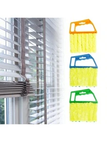 1 pièce Dépoussiéreur de stores vénitiens réglable - Amovible, lavable en machine, outil de nettoyage efficace pour stores, climatiseurs, bouches d'aération, fournitures de nettoyage ménager de base