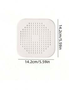 1 件带吸盘的排水毛发收集器，耐用硅胶方形淋浴排水盖，防止堵塞水槽过滤器，适合浴室、浴缸和厨房，浴室配件，夏季浴室装饰