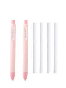 1/2/4 件自动铅笔橡皮擦，带可替换芯，素描、绘画、学校、书写文具，日式设计 - Grey set - 查看 12