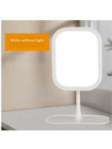 LED化妆镜，3种灯光模式，触控操作，便携式支架，可折叠小巧，旅行化妆镜，可充电高容量电池，便携式LED化妆镜，送给女性的绝佳圣诞礼物 - 彩色 - 查看 17