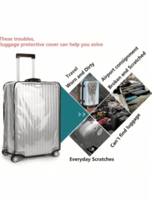 行李箱保护套透明加厚耐磨防水拉杆箱套旅行皮箱套子 - 多 - 查看 3