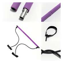 Lila Pilates Stab für Fitness im Innenbereich