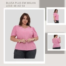 Plus Size Blouses - 乾枯玫瑰色 - 查看 2