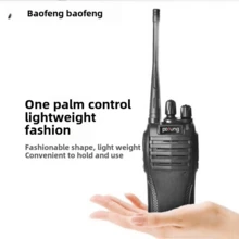 2 Pcs Baofeng Walkie-talkie BF-S4 comunicaciones por radio Color Negro - Negro - Ver 6