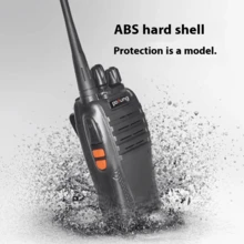 2 Pcs Baofeng Walkie-talkie BF-S4 comunicaciones por radio Color Negro - Negro - Ver 5