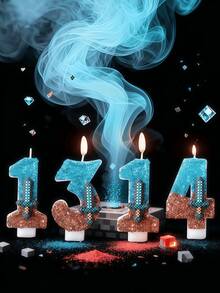 Minecraft "Minecraft" Ediție Comemorativă Seria Arme, Lumânări de Ziua de Naștere Numerice DIY 0-9 Sabie de Diamant - Fabricate din Ceară Gradient, Lumânări Numerale Luxoase Creează O Atmosferă Festivă, În Formă de Numere, Potrivite pentru Sărbători, Petreceri, Cupcakes și Decorațiuni de Torturi. Potrivite pentru Terase, Peluze, Alei