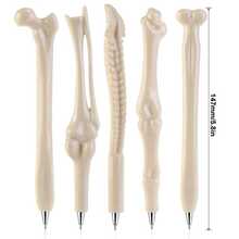 5/10pcs Bone Ballpoint Pen Creative Novelty Pens Black Ink For Halloween Artist Nurse School Office Party