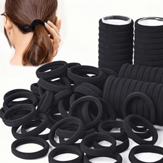 High Elasticity Headbands, Hair Hoops, Hair Ties - Multiple Colors Available, Comfortable & Convenient, Suitable For Women, Hair Accessories, Ponytail Ties, Hair Bands, High Elastic Seamless Hair Ties, Towel Rings, Hair Ties That Don't Damage Hair, Ponytail Hair Ties, High Elastic Hair Ties, Korean Style Hair Accessories, Flexible & Durable Black Hair Ties, Simple Leather Hair Ties