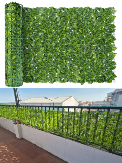1Pc Balcony Privacy Screen Leaves Fake Ivy Fence,Artificial Hedge Fence Roll, Anti-Ultraviolet Outdoor Garden Fences, Green Wall Decor Faux Ivy Vine Leaf For Home Decor,Room Decor,Garden Decor,Wall Decor,Indoor Outdoor Decor, Wedding Decoration,Party Decorations,Birthday Decoration,Christmas Decorations