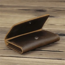 Genuine Leather Men's Card Holder Driving License Wallet Credit/Bank Card Case Coin Purse Vintage Mini Wallet For Men Money Wallet Purse Wallet Coin Wallet