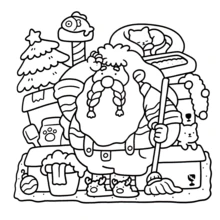 [Christmas Gift] 1 Cozy Christmas Cocoa Themed Coloring Book, Suitable For Adults And Children, Bold And Easy-To-Use Patterns, Simple And Elegant Design To Help You Relax. Can Also Be Used As A Christmas, Halloween, Birthday, Children's Day Gift, Student Supplies, Back-To-School Supplies, Or School Supplies. - Multicolor - View 5