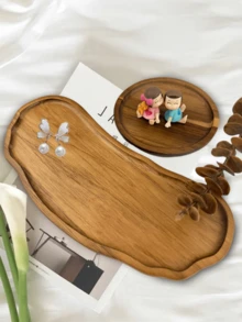 1/2pcs Wooden Trays, Cloud-Shaped Trays, Rainbow-Shaped Trays, Wooden Trays, Beauty Trays, Perfume Trays, Bathroom Trays, Wooden Trays For Tableware, Cake Trays, Kitchen Trays, Birthday Display Stands, Garden Trays, Cupcake Trays, Suitable For Birthdays, Christmas, Halloween, And Thanksgiving.