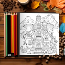 Viaje al reino de los colores navideños: Un viaje fantástico de 25 páginas | Divertido y relajante, fomenta la concentración y la creatividad | Un regalo artístico familiar para niños y adultos