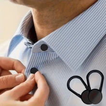 2/6 bucăți prelungitoare de nasturi pentru blugi, nasturi de extensie pentru talie pantaloni, prelungitoare versatile pentru nasturi de cămașă, prelungitoare instantanee pentru talie pantaloni, extensie elastică pentru talie pantaloni femei bărbat costum cămașă, nasturi în 4 culori (negru, albastru, kaki, alb), extensie de talie pantaloni 1/1,7 inci.