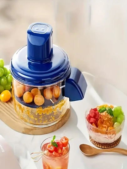 1pc Electric Grape/Tomato/Garlic Peeler, Rechargeable Automatic Fruit Peeler, Kitchen Vegetable Peeler, Commercial Bubble Tea Fruit Peeler, Household Peeler, Greatly Improves Food Preparation Efficiency