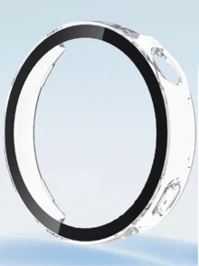 Nuevo estuche de PC + película compatible con estuche protector Hua Wei GT6 de 41 mm y 46 mm, película protectora de carcasa de reloj, accesorios de reloj inteligente integrados con spray de aceite para mujeres y hombres