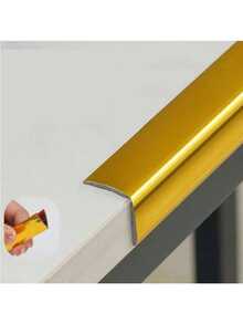 3-In-1 Multifunctional Wall Molding Trim, Corner Guards & Caulk Strip - Shiny Golden PVC, High Quality & Oil-Resistant, Easy Peel & Stick Installation For Door Frames, Baseboards, Table Edges (16.4ft X 0.8in), Molding Trim Wall, Decorative Protection Strip, Elegant Design Strip, Oilresistant Material