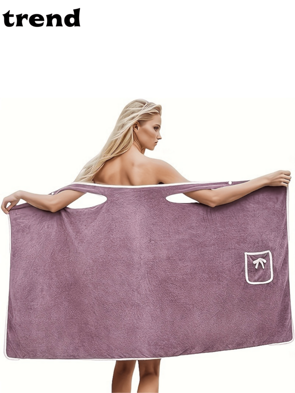 1 Stück Korallen-Samt-Wickelrock für Erwachsene - schnelltrocknend, hochabsorbierend, kein Haarausfall, Schleifendesign, weiche Polyestermischung, perfekt für Komfort nach der Dusche, Handtücher für Erwachsene, zeitgenössischer Handtuchrock, schnelltrocknender Stoff Schleife Korallen-Samt-Baderock für Erwachsene, Wasseraufnahme, schnelltrocknend, Badetuch, kein Haarausfall, Badezubehör Duschhandtücher für Schönheitssalon, Hotel Sport, Haushaltswaren, Handtuch, Hautpflege Badetuch