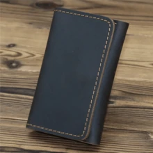 Genuine Leather Men's Card Holder Driving License Wallet Credit/Bank Card Case Coin Purse Vintage Mini Wallet For Men Money Wallet Purse Wallet Coin Wallet