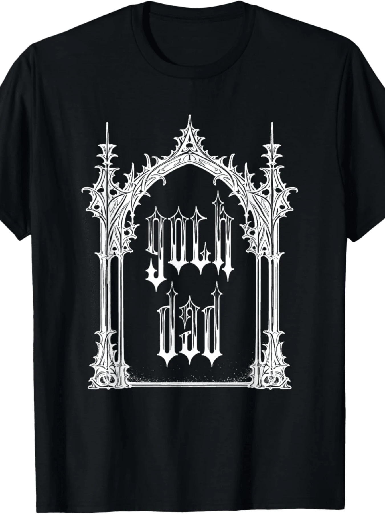Goth Dad Fathers Day Halloween Gothic Streetwear Aesthetic T-Shirt - 黑色 - 查看 1