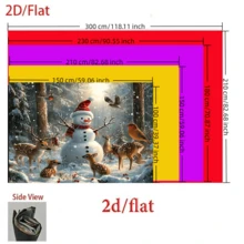 1 pieza Fondo de tela con muñeco de nieve y renos de invierno, tela de poliéster, adecuado para decoración de fiesta de Navidad, decoración de jardín, decoración de pared, decoración del hogar, fondo de fotografía, conmemoración de aniversario