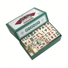 Bộ trò chơi mạt chược 1/2, Bộ trò chơi mạt chược Trung Quốc mini truyền thống với 144 quân, Đi kèm hộp da sang trọng, Trò chơi cờ bàn cổ điển, Mạt chược du lịch, Trò chơi tương tác, Trò chơi tiệc tùng, Trò chơi ngày lễ, Trò chơi du lịch, Đồ dùng tiệc sinh nhật, Quà tặng sinh nhật, Trò chơi giải trí trên bàn cổ điển, Bộ du lịch mini di động, Lý tưởng cho cắm trại và tụ tập ngoài trời - Nhiều màu - Xem 14