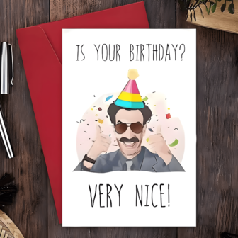 1 Pc Funny Thumbs Up Birthday Card - Perfect Gift For Anyone, Unique Humorous Christmas Greeting