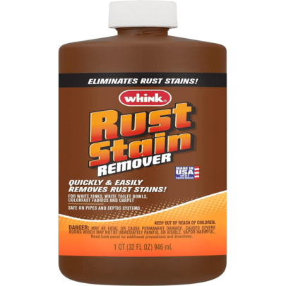 Rust-Oleum Whink Rust Stain Remover | Heavy-Duty Iron Stain Remover For White Toilets &Amp; Sinks, Colorfast Fabric &Amp; Carpets | 32 Oz