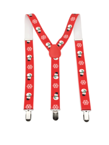 1set Men's Christmas Suspender & Bow Tie Set, Santa Ball, Reindeer, Candy Print Suspender & Bow Tie Set - Multicolor - View 17