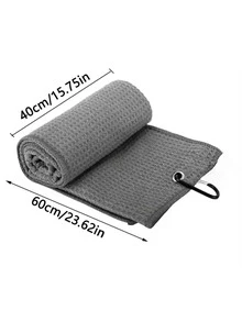 Soft & Absorbent Golf Towel Made Of Ultra-Fine Fiber Material, Suitable For Golfers, Golf Club Cleaning Cloth Golf Accessories