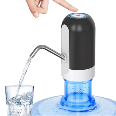 1 件电动水瓶分配器，USB 充电自动饮水泵，适合 3-5 加仑水瓶，便携式水瓶分配器，适合家庭、露营、办公室使用