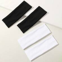 1/4 件套女士多色面料优质时尚头带，适合日常佩戴健身房 - 彩色 - 查看 9