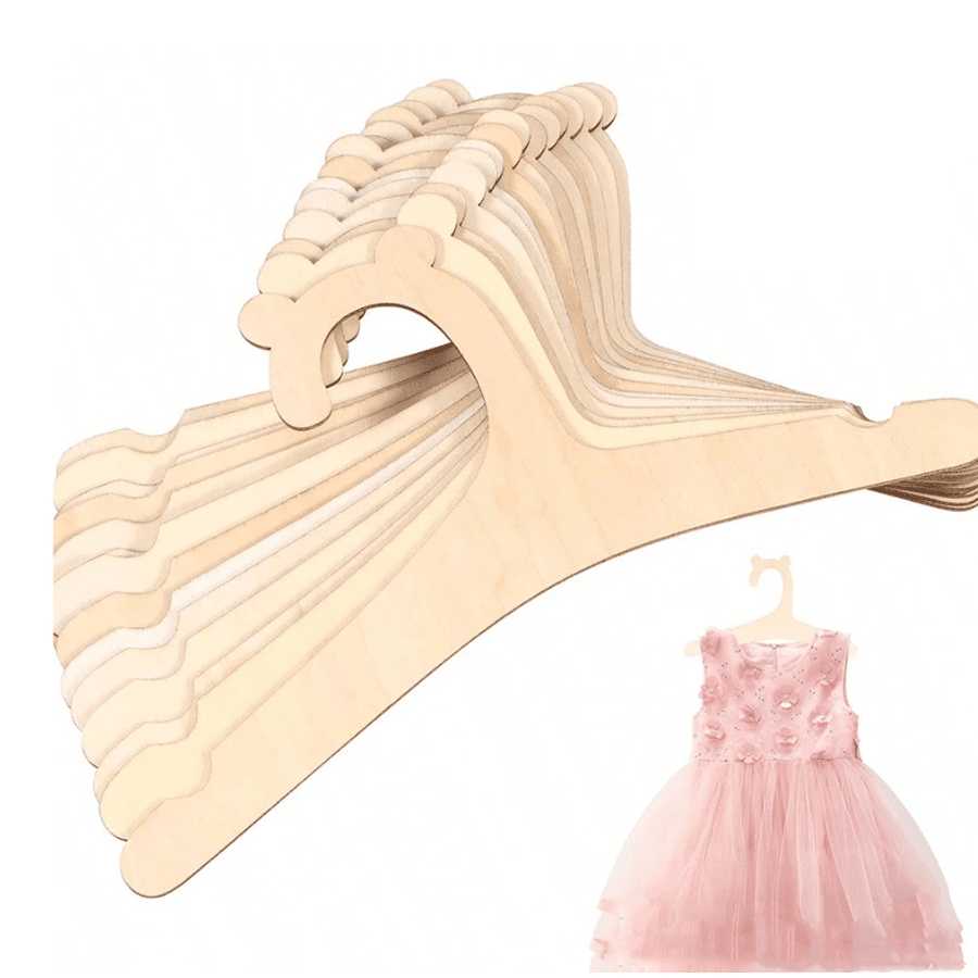 20 piezas/10 piezas opcional Perchas de madera con diseño de oso de dibujos animados antideslizantes para niños, perchas de madera con forma de oso para habitación infantil, perchas ligeras para ropa de bebé, perchas de madera pequeñas de 9 pulgadas para guardería, dormitorio, armario, hogar y dormitorio