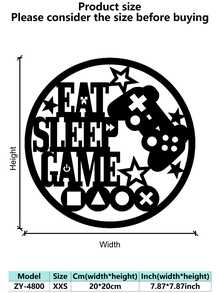 [Gamer Metal Wall Decor] Minimalist Metal Gamer Wall Decor - Video Game Controller Iron Wall Art - Ideal Gift For Gamers Room Decor Bedroom Decor Home Decor