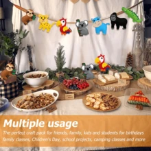 Trẻ em tự làm đồ trang trí cây thông Noel thủ công động vật đồ chơi giáo dục cho trẻ em sáng tạo thủ công nghệ thuật đồ chơi Montessori quà tặng may vá nỉ - Nhiều màu - Xem 5